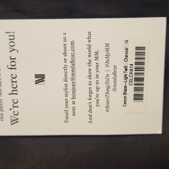 M.M.LAFLEUR Classic Black Blazer - Picture 12 of 14